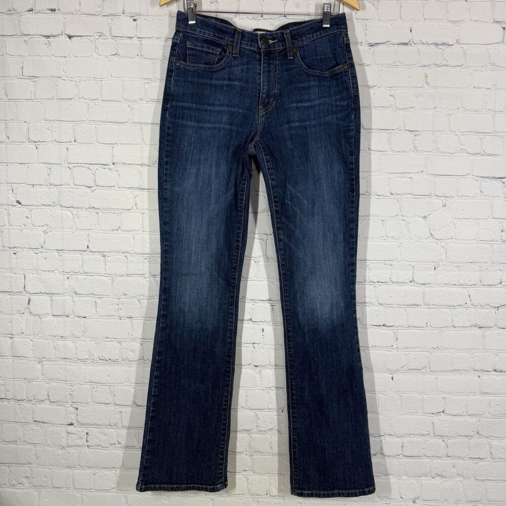 Levis 515 Jeans Women Size 8M Boot Cut Mid Rise Denim Flap Pockets Retro Stretch